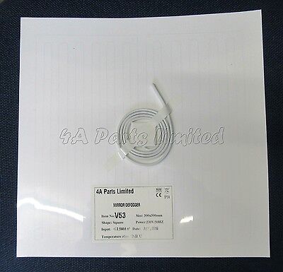 Bathroom Mirror Heater Defogger/ Demister 230V Square Shape